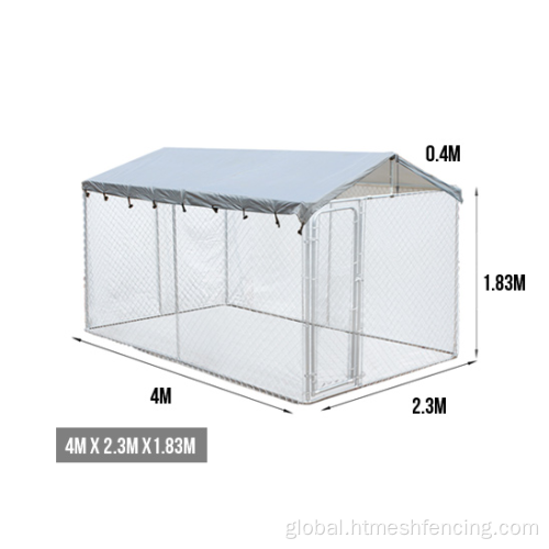 Outdoor Large Dog Kennel Factory Large Galvanized Outdoor Dog Kennel Dog Cage Supplier